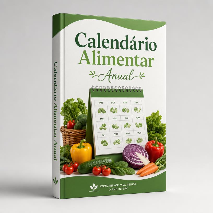 Mockup 3D do bônus Calendário Alimentar Anual